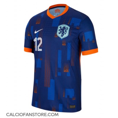 Maglia Calcio Paesi Bassi Jeremie Frimpong #12 Seconda Divisa Europei 2024 Manica Corta Maglia Calcio Paesi Bassi Jeremie Frimpong #12 Seconda Divisa Europei 2024 Manica Corta